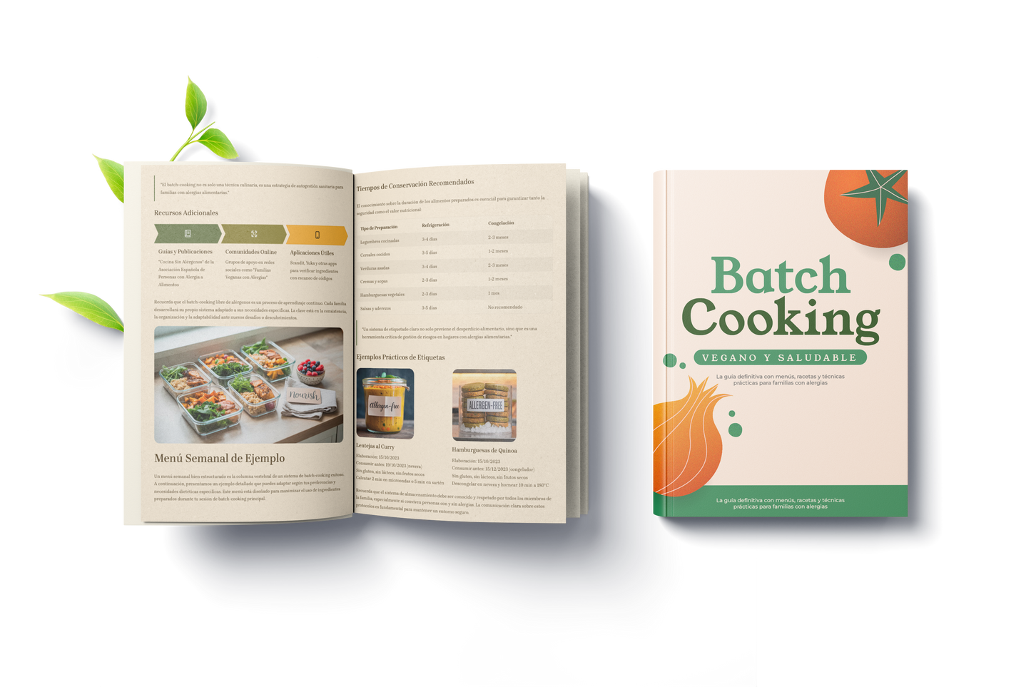 Batch Cooking Vegano para toda la semana – Ebook práctico para organizar tus comidas en 2 horas