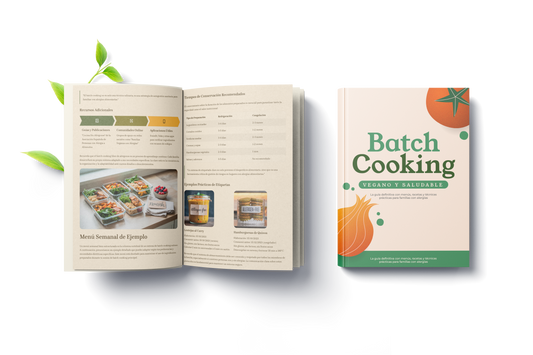 Batch Cooking Vegano para toda la semana – Ebook práctico para organizar tus comidas en 2 horas